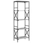 vidaXL Bücherregal 5 Böden Grau Sonoma 59x35x171 cm Holzwerkstoff vidaXL Bücherregal 5 Böden Grau Sonoma 59x35x171 cm Holzwerkstoff