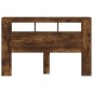 vidaXL LED-Kopfteil Räuchereiche 160x18,5x103,5 cm Holzwerkstoff