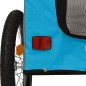 vidaXL Fahrradanhänger Hunde Blau und Grau Oxford-Gewebe und Eisen vidaXL Fahrradanhänger Hunde Blau und Grau Oxford-Gewebe und Eisen