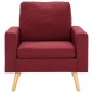2-tlg. Sofagarnitur Stoff Weinrot 2-tlg. Sofagarnitur Stoff Weinrot