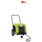 vidaXL Fahrradanhänger Hunde Grün und Schwarz Oxford-Gewebe & Eisen vidaXL Fahrradanhänger Hunde Grün und Schwarz Oxford-Gewebe & Eisen