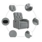 vidaXL Relaxsessel Hellgrau Stoff vidaXL Relaxsessel Hellgrau Stoff