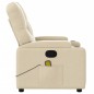 vidaXL Massagesessel Creme Stoff vidaXL Massagesessel Creme Stoff