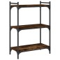 vidaXL Bücherregal 3 Böden Räuchereiche 60x30x86 cm Holzwerkstoff vidaXL Bücherregal 3 Böden Räuchereiche 60x30x86 cm Holzwerkstoff