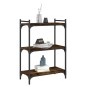 vidaXL Bücherregal 3 Böden Räuchereiche 60x30x86 cm Holzwerkstoff vidaXL Bücherregal 3 Böden Räuchereiche 60x30x86 cm Holzwerkstoff
