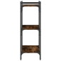 vidaXL Bücherregal 3 Böden Räuchereiche 60x30x86 cm Holzwerkstoff vidaXL Bücherregal 3 Böden Räuchereiche 60x30x86 cm Holzwerkstoff