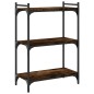 vidaXL Bücherregal 3 Böden Räuchereiche 60x30x86 cm Holzwerkstoff vidaXL Bücherregal 3 Böden Räuchereiche 60x30x86 cm Holzwerkstoff