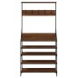 vidaXL Kleiderständer mit Schuhablage Braun Eiche-Optik 90x34x184 cm vidaXL Kleiderständer mit Schuhablage Braun Eiche-Optik 90x34x184 cm