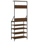 vidaXL Kleiderständer mit Schuhablage Braun Eiche-Optik 70x34x184 cm vidaXL Kleiderständer mit Schuhablage Braun Eiche-Optik 70x34x184 cm