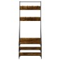 vidaXL Kleiderständer mit Schuhablage Räuchereiche 72x34x184 cm vidaXL Kleiderständer mit Schuhablage Räuchereiche 72x34x184 cm
