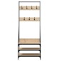 vidaXL Kleiderständer mit Schuhablage Sonoma-Eiche 70x40x184 cm vidaXL Kleiderständer mit Schuhablage Sonoma-Eiche 70x40x184 cm