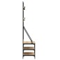 vidaXL Kleiderständer mit Schuhablage Sonoma-Eiche 70x40x184 cm vidaXL Kleiderständer mit Schuhablage Sonoma-Eiche 70x40x184 cm