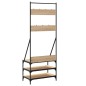vidaXL Kleiderständer mit Schuhablage Sonoma-Eiche 70x40x184 cm vidaXL Kleiderständer mit Schuhablage Sonoma-Eiche 70x40x184 cm