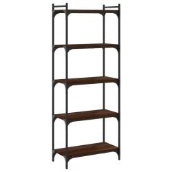 vidaXL Bücherregal 5 Böden Braun Eiche-Optik 60x30x154cm Holzwerkstoff