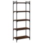 vidaXL Bücherregal 5 Böden Braun Eiche-Optik 60x30x154cm Holzwerkstoff vidaXL Bücherregal 5 Böden Braun Eiche-Optik 60x30x154cm Holzwerkstoff