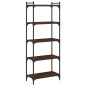 vidaXL Bücherregal 5 Böden Braun Eiche-Optik 60x30x154cm Holzwerkstoff vidaXL Bücherregal 5 Böden Braun Eiche-Optik 60x30x154cm Holzwerkstoff