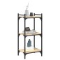 vidaXL Bücherregal 3 Böden Sonoma-Eiche 40x30x86 cm Holzwerkstoff vidaXL Bücherregal 3 Böden Sonoma-Eiche 40x30x86 cm Holzwerkstoff