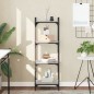 vidaXL Bücherregal 4 Böden Grau Sonoma 40x30x120 cm Holzwerkstoff vidaXL Bücherregal 4 Böden Grau Sonoma 40x30x120 cm Holzwerkstoff