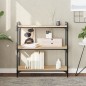 vidaXL Bücherregal 3 Böden Sonoma-Eiche 80x30x86 cm Holzwerkstoff vidaXL Bücherregal 3 Böden Sonoma-Eiche 80x30x86 cm Holzwerkstoff