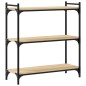 vidaXL Bücherregal 3 Böden Sonoma-Eiche 80x30x86 cm Holzwerkstoff vidaXL Bücherregal 3 Böden Sonoma-Eiche 80x30x86 cm Holzwerkstoff