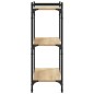 vidaXL Bücherregal 3 Böden Sonoma-Eiche 80x30x86 cm Holzwerkstoff vidaXL Bücherregal 3 Böden Sonoma-Eiche 80x30x86 cm Holzwerkstoff