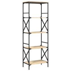 vidaXL Bücherregal 5 Böden Sonoma-Eiche 59x35x171 cm Holzwerkstoff