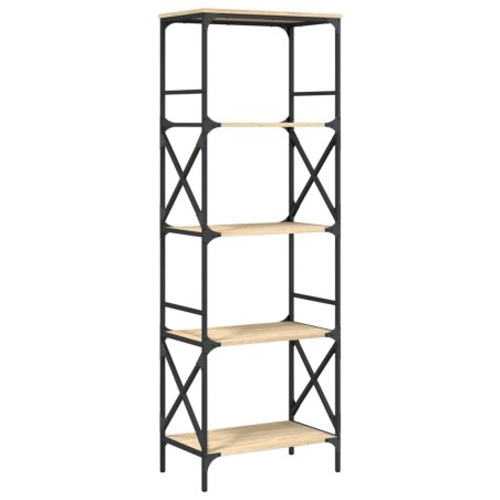 vidaXL Bücherregal 5 Böden Sonoma-Eiche 59x35x171 cm Holzwerkstoff