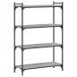 vidaXL Bücherregal 4 Böden Grau Sonoma 80x30x120 cm Holzwerkstoff vidaXL Bücherregal 4 Böden Grau Sonoma 80x30x120 cm Holzwerkstoff