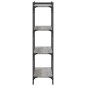 vidaXL Bücherregal 4 Böden Grau Sonoma 80x30x120 cm Holzwerkstoff vidaXL Bücherregal 4 Böden Grau Sonoma 80x30x120 cm Holzwerkstoff