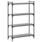 vidaXL Bücherregal 4 Böden Grau Sonoma 80x30x120 cm Holzwerkstoff vidaXL Bücherregal 4 Böden Grau Sonoma 80x30x120 cm Holzwerkstoff