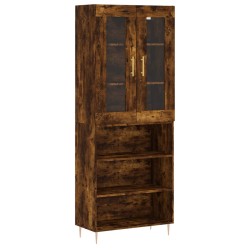 vidaXL Highboard Räuchereiche 69,5x34x180 cm Holzwerkstoff