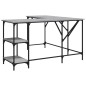 vidaXL Schreibtisch Grau Sonoma 139x139x75 cm Holzwerkstoff vidaXL Schreibtisch Grau Sonoma 139x139x75 cm Holzwerkstoff