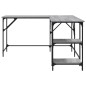vidaXL Schreibtisch Grau Sonoma 139x139x75 cm Holzwerkstoff vidaXL Schreibtisch Grau Sonoma 139x139x75 cm Holzwerkstoff