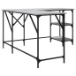 vidaXL Schreibtisch Grau Sonoma 139x139x75 cm Holzwerkstoff vidaXL Schreibtisch Grau Sonoma 139x139x75 cm Holzwerkstoff