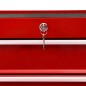 vidaXL Werkzeugwagen mit 15 Schubladen Stahl Rot vidaXL Werkzeugwagen mit 15 Schubladen Stahl Rot