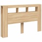 vidaXL LED-Kopfteil Sonoma Eiche 160x18,5x103,5 cm Holzwerkstoff