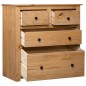 vidaXL Sideboard 80x40x83 cm Kiefernholz Panama vidaXL Sideboard 80x40x83 cm Kiefernholz Panama