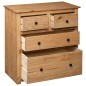 vidaXL Sideboard 80x40x83 cm Kiefernholz Panama vidaXL Sideboard 80x40x83 cm Kiefernholz Panama