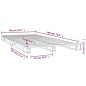 vidaXL Palettenbett 90x190 cm Massivholz Kiefer vidaXL Palettenbett 90x190 cm Massivholz Kiefer