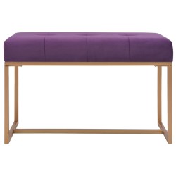 vidaXL Bank 80 cm Lila Samt