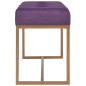vidaXL Bank 80 cm Lila Samt vidaXL Bank 80 cm Lila Samt