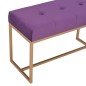 vidaXL Bank 80 cm Lila Samt vidaXL Bank 80 cm Lila Samt