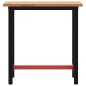 vidaXL Werkbank 80x55x81,5 cm Massivholz Buche und Metall vidaXL Werkbank 80x55x81,5 cm Massivholz Buche und Metall