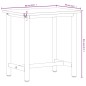 vidaXL Werkbank 80x55x81,5 cm Massivholz Buche und Metall vidaXL Werkbank 80x55x81,5 cm Massivholz Buche und Metall