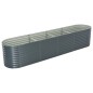 vidaXL Garten-Hochbeet 400 x 80 x 81 cm Verzinkter Stahl Grau vidaXL Garten-Hochbeet 400 x 80 x 81 cm Verzinkter Stahl Grau