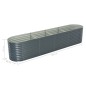 vidaXL Garten-Hochbeet 400 x 80 x 81 cm Verzinkter Stahl Grau vidaXL Garten-Hochbeet 400 x 80 x 81 cm Verzinkter Stahl Grau