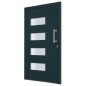 vidaXL Haustür Aluminium und PVC Anthrazit 100x210 cm vidaXL Haustür Aluminium und PVC Anthrazit 100x210 cm