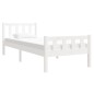 vidaXL Massivholzbett Weiß 75x190 cm vidaXL Massivholzbett Weiß 75x190 cm
