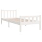 vidaXL Massivholzbett Weiß 75x190 cm vidaXL Massivholzbett Weiß 75x190 cm
