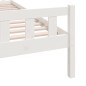 vidaXL Massivholzbett Weiß 75x190 cm vidaXL Massivholzbett Weiß 75x190 cm
